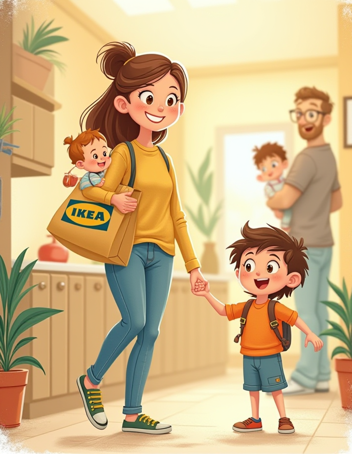 Las Aventura de María, el Sofá Gigante y la Tarea Imposible