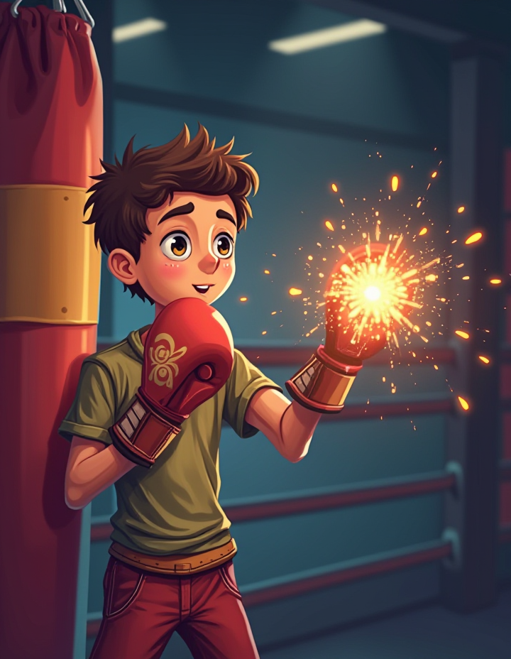 El Boxeador con Guantes Mágicos