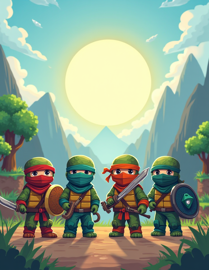 Las Tortugas Ninja en el Mundo Pixelado