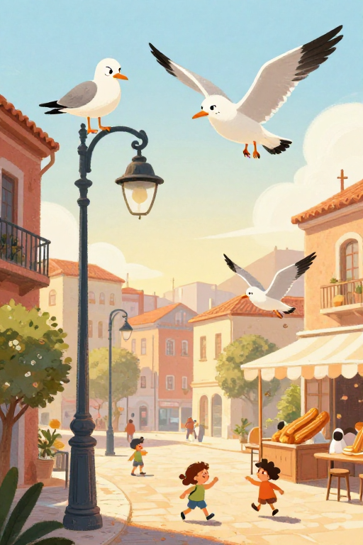 Las gaviotas ladronas de Gijón